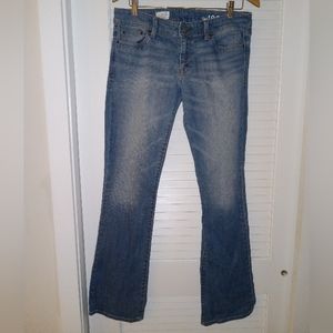 GAP 1969 Skinny Boot Jeans Size 10 Regular Bootcut Low Rise Medium Wash Denim